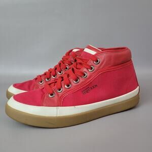Alexander McQueen Puma “Rabble” Formula One Sneakers Red Canvas Leather Size 8